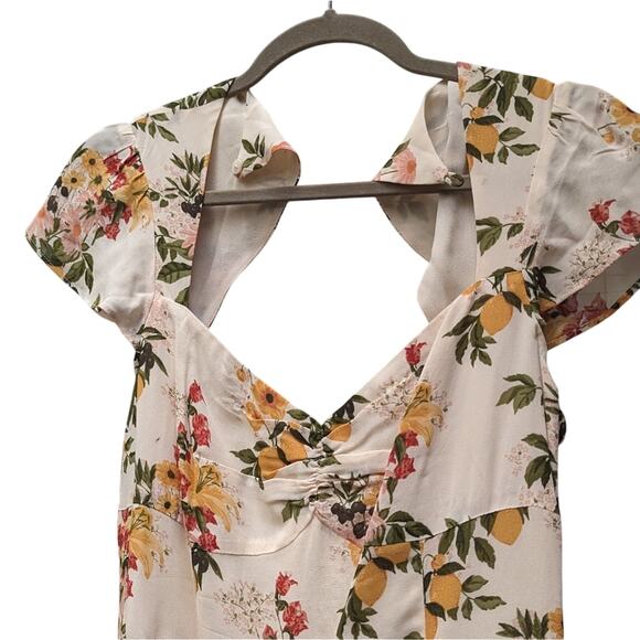 Reformation Myah Milo Floral Fit&Flare Midi/Maxi Dress, size US 8 - Picture 6 of 6